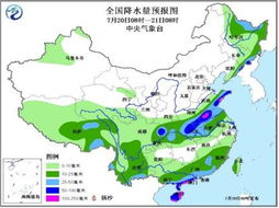 未来7天全国降雨分布图（未来七天全国降雨量图）